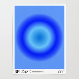 Gradient Angel Numbers: Release Poster | Curated, Spiritual, Blue, Graphicdesign, Digital, Angelnumbers, Gradient, Aura 