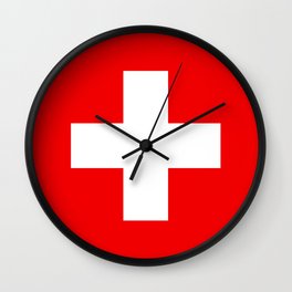 Flag of Switzerland - Swiss Flag Wall Clock | Flag, Graphicdesign, Geneva, Svizra, Zurich, Schweiz, Switzerland, Svizzera, Suisse, Swiss 