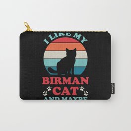 Funny Birman Cat Carry-All Pouch