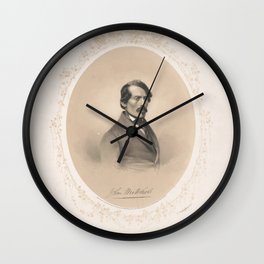John Mitchell, Vintage Print Wall Clock | Artwork, Men, Vintage, Classic, Retro, Painting, Antique, History, Historic, Man 