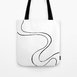 Ebb and Flow 3 - Black and White Tote Bag