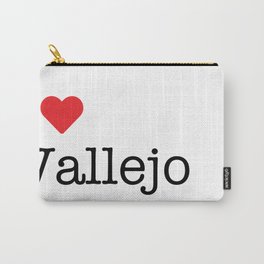 I Heart Vallejo, CA Carry-All Pouch | Iheartvallejo, Typewriter, Heart, Ilovevallejo, White, Love, Red, Vallejo, Graphicdesign, California 
