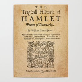 Shakespeare, Hamlet 1603 Poster
