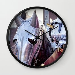 Armoured Horse And Knight Wall Clock | Armour, War, Horse, Warhorse, Animal, Photo, Armor, Medieval, Kingrichard, Battle 