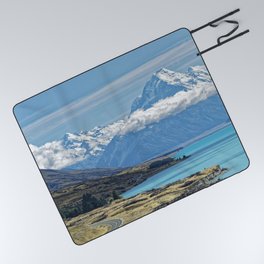 New Zealand Photography - The Tallest Mountain In New Zealand Picnic Blanket