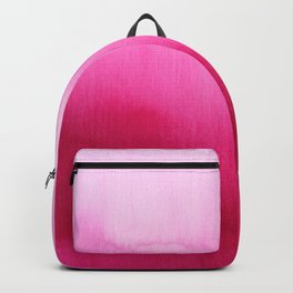 Modern fuchsia watercolor paint brushtrokes Backpack | Pink, Pinkwatercolor, Unique, Watercolor, Paint, Hotpink, Painting, Gradient, Girly, Brushstrokes 