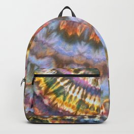 Tie Dye Shibori Sun Rise Radial in Ice Backpack | Collage, Trippy, Tiedie, Modern, Tiedye, Tiedyepillow, 70S, Icedye, Watercolor, Natural 