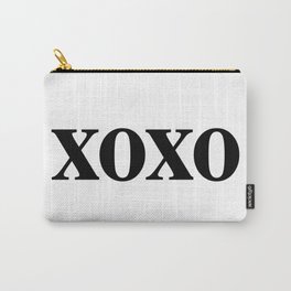 Black XOXO Carry-All Pouch