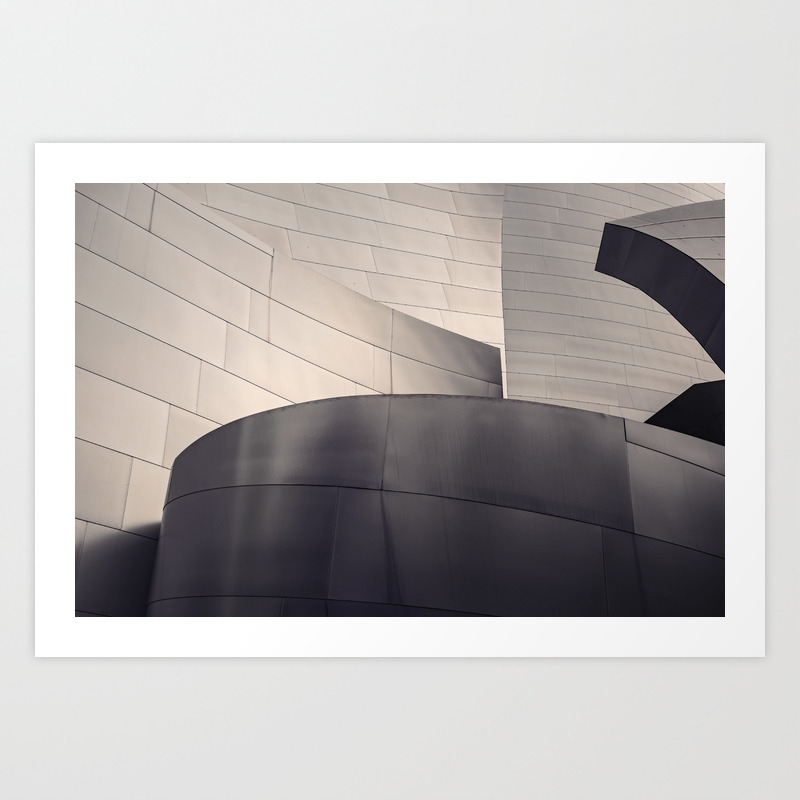 Architectural Abstract Black And White La Philharmonic