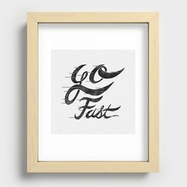 Go Fast Recessed Framed Print