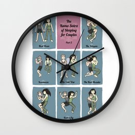 The Kama Sutra of Sleeping for Couples Part 2 Wall Clock