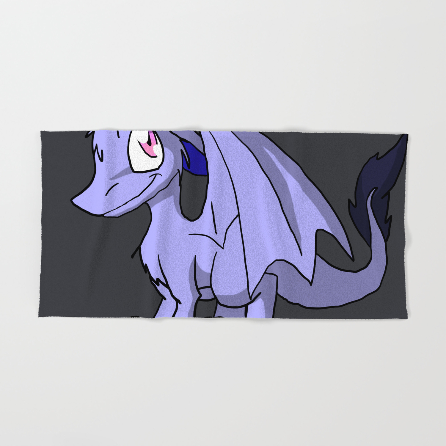 Moonlight Sd Furry Dragon Fantasy Illustration Cartoon Kawaii Cute Art Hand Bath Towel By Ganenethegriffox Society6,Front Page Border Flower Design Drawing