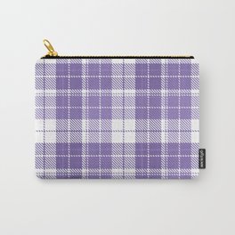 Ultra Violet Tartan Pattern Carry-All Pouch