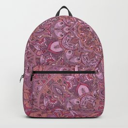 Secret Garden Magenta Backpack | Digital, Drawing, Pattern, Vag, Pen, Secret, Hmm, Pretty, Purple, Mandala 