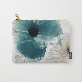 Teal Poppies Carry-All Pouch | Aquapoppies, Papaveri, Flowers, Macro, Papaver, Acrylicpaint, Nature, Whitepoppy, Garden, Coquelicot 