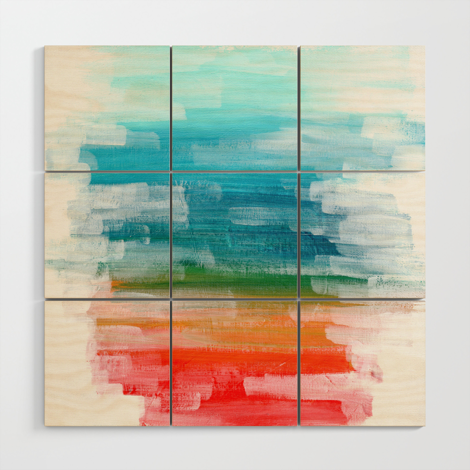 Ejaaz Haniff Colorful Abstract Acrylic Painting Lost Paradise