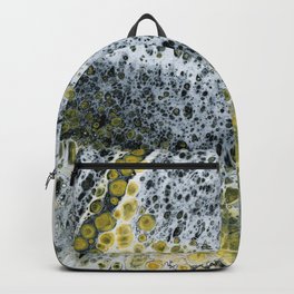 Meditation on Black and Yellow, Vertical Backpack | Acrylic, Yellow, Painting, Abstract, White, Black, Ucf, Knights, Steelers 