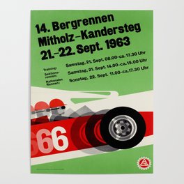 poster kandersteg 1963 bergrennen mitholz Poster