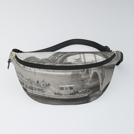 Eiffel Tower Black and white Fanny Pack