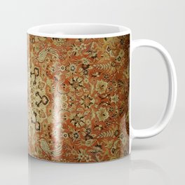 Traditional Sunshine rug Coffee Mug | Geometric, Persian, Rug, Photo, Yellow, Asian, Arabian, Floor, Gypsy, Birds 