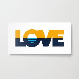LOVE - People's Flag of Milwaukee Metal Print | Graphicdesign, 414, Milwaukee, Mke, Digital, Type, Sunrise, Vector, Flag, Love 