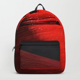 A drop of blood on a red leaf Backpack | Leaf, Spot, Drop, Vane, Sheet, Photo, Pile, Claret, Red, Color 