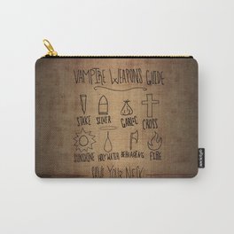 Vampire Weapons Guide Carry-All Pouch | Vampiric, Comic, Weapon, Scary, Digital, Sci-Fi, Illustration, Vampire, Drawing, Gothic 