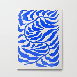 Wild Ferns: Ultramarine Blue Edition Metal Print | Plant, Fern, Graphicdesign, Leaf, Wild, Plants, Art, Cutouts, Matisse, Retro 