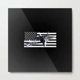 F-22 (Black Flag) Metal Print