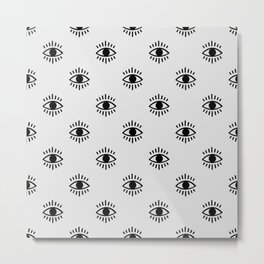 Eye Pattern Metal Print | Decoration, Cover, Black, Eye, Art, Design, Background, Eyes, Cute, Pattern 