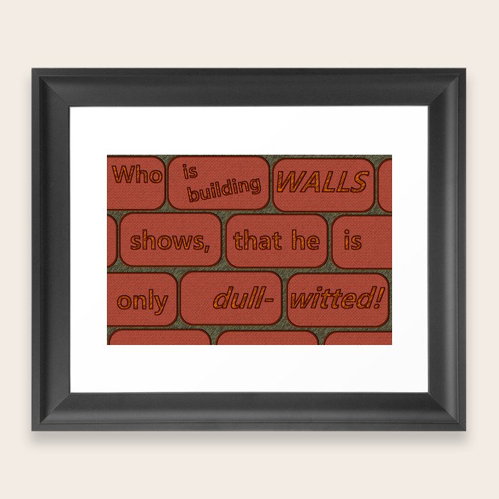 Dullwitted Framed Art Print by catweazzle Society6