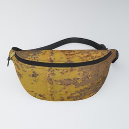 Grunge rusted metal texture, rust, and oxidized metal background. Old metal iron panel Fanny Pack