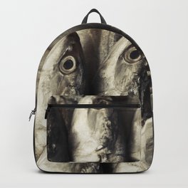 Fresh Fish Backpack | Conceptual, Animal, Fish, Fishes, Nature, Closeup, Food, Background, Fresh, Bow 