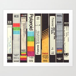VHS Art Print