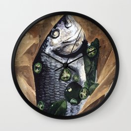 Bon Appetit  Wall Clock | Painting, Illustration, Animal 