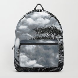 Tropical Island Palm Trees Upshot Framed By Clouds Backpack | Spectacularpalms, Palmtreessky, Artsypalmtrees, Dec02, Palmtreesclouds, Glampalmtrees, Breathtakingpalms, Exoticpalmtrees, Photo, Palmtreesupshot 