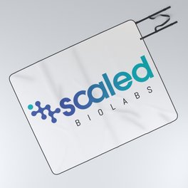 Scaled Biolabs Logo (Blue/Black) (Square) Picnic Blanket