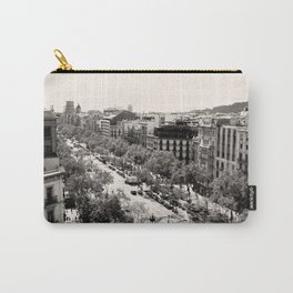 Watching and Waiting Carry-All Pouch | Debracox, Treelined, History, Monument, Architecture, Trees, Barcelona, Urban, Views, Street 