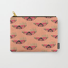Shikaraboats Carry-All Pouch | Digital, Drawing, Indiandesign, Boating, Graphicdesign, Pattern, Water, Florals, India, Kashmir 