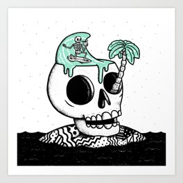 Surfer Thoughts Art Print
