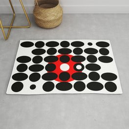 Circles and Eggs Rug | Minimalism, Retroart, 1960S, Graphicdesign, Pattern, Minimalist, Simplicity, Ink, Record, 1970S 