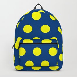 Maize and Blue polka dots Backpack | Decoration, Uofm, Home, Yellow, Maizeandblue, Pattern, Wolverines, Hailtothevictors, Digital, Michigan 
