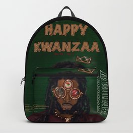 KWANZAA Gifts and Cards for a King Backpack | Melanin, Kwanzaa, Ujamaa, Art, Conscious, Digital, Cards, Locs, Drawing, Kuumba 