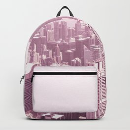 Chicago Pastel Pink Backpack | Skyscraper, Skyline, Cityscape, Pastelpinkcity, Pastelrose, Photo, Pastelpink, Usaskyline, Windycity, Il 
