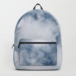 Ivory-White Clouds Dancing Across The Bluest Sky Backpack | Chicwhiteclouds, Photo, Dramaticclouds, Dec02, Beautifulclouds, Cottonyclouds, Elegantclouds, Blueskyclouse, Breathtakingclouds, Billowingclouds 