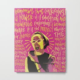 Yuri Kochiyama. Metal Print | Yurikochiyama, Womensempowerment, Girlpower, Diversity, Yuri, Socialactivist, Socialissues, Pop Art, Changemaker, Equality 