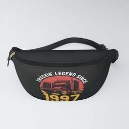Birthday Gifts For Truck Drivers Trucking Legend Since 1997 Fanny Pack
