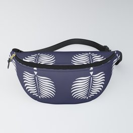 TROPICAL PALMS . RESORT BLUE + WHITE Fanny Pack