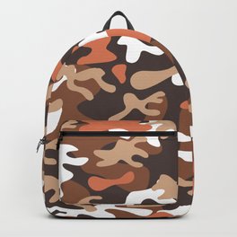 Brown Brown White Orange Urban Explorer Camo Backpack | Gradient, Ombrecolors, Urbanexplorer, Contemporary, Minimalistdecor, Colorfulvibrant, Auburncamo, Boldcolors, Browncamo, Trendyabstract 