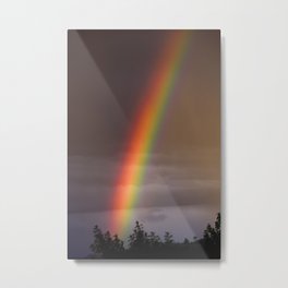 An Ache I'd Never Admit Metal Print | Rainbow, Stormy, Sky, Color, Photo, Thunderstorm, Weather, Cloudy, Skyscape 